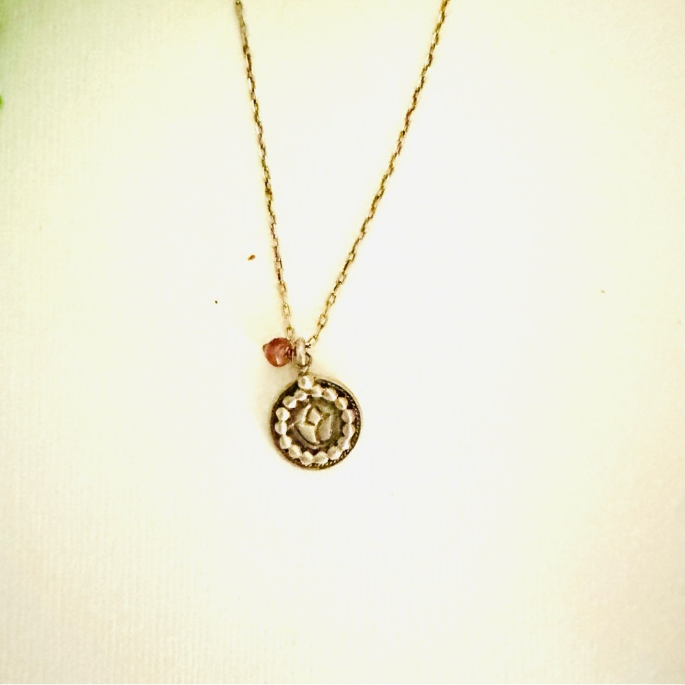 Satya Jewelry Lotus Pink Tourmaline October Necklace